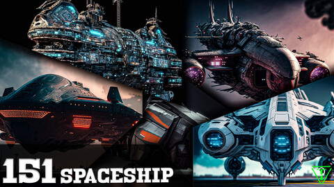 151 Spaceship (More Than 8K Resolution)