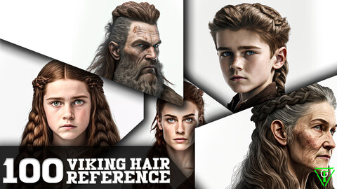100 Viking Hair Reference (4K Resolution)