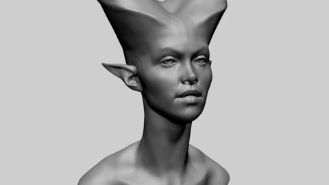 Fantasy Female Head N