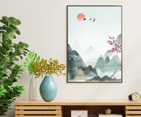 ArtStation - Chinese Mountain Art Print | Artworks