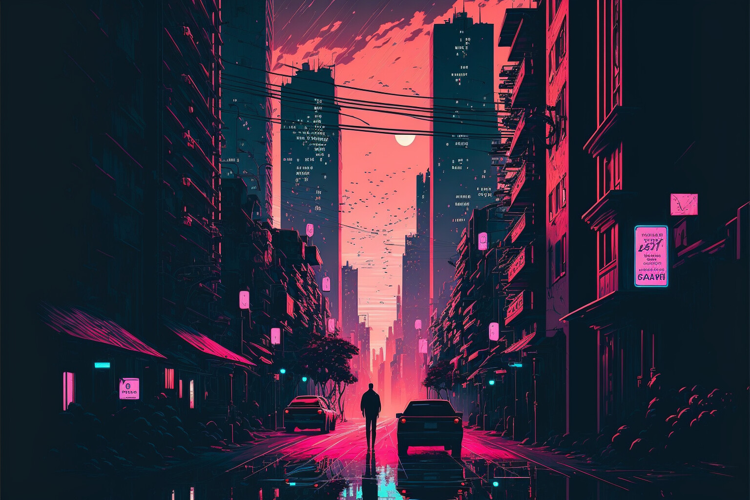 ArtStation - Neon City Dreams | Artworks