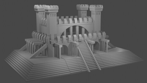 Heroes 3. Inferno Capitol. For 3D printing