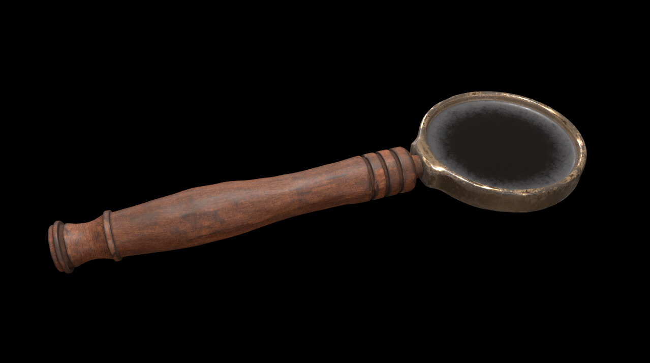 ArtStation Old Magnifying Glass Game Assets