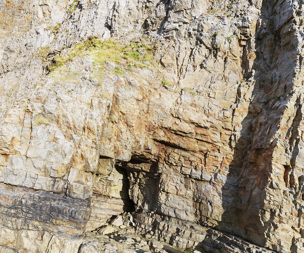 ArtStation - Large Coastal Cliff PBR Scan 04 & Highpoly | Game Assets