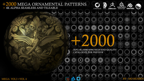 +2000 Mega Ornamental Patterns