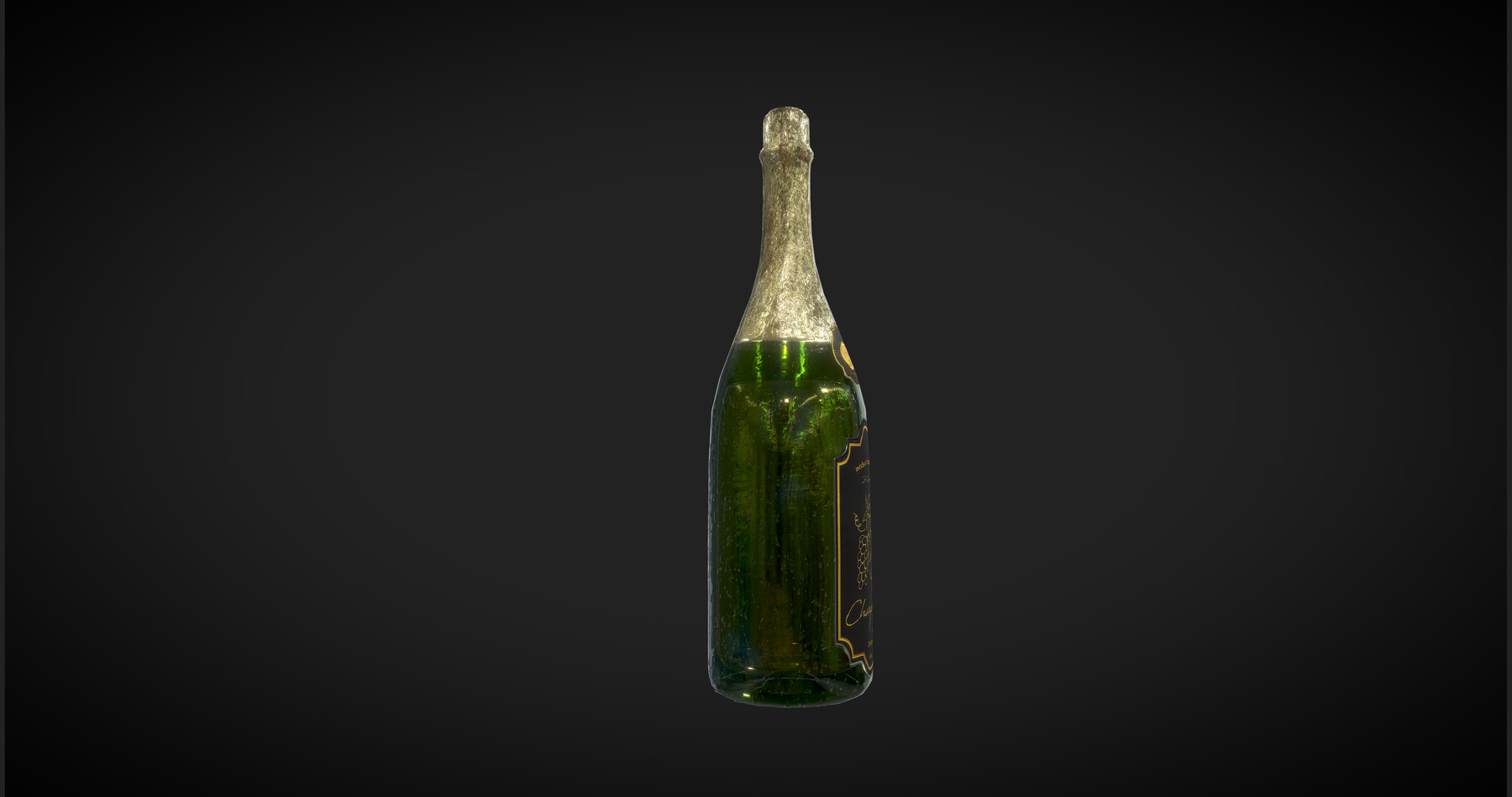 ArtStation - Champagne Moet And Chandon Imperial Brut Champagne Bottle  Low-poly 3D model