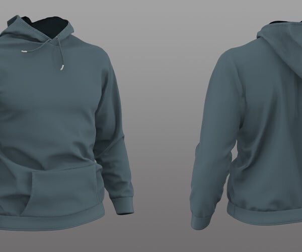 ArtStation - Hoodie- Marvelous Designer Clothing | Game Assets