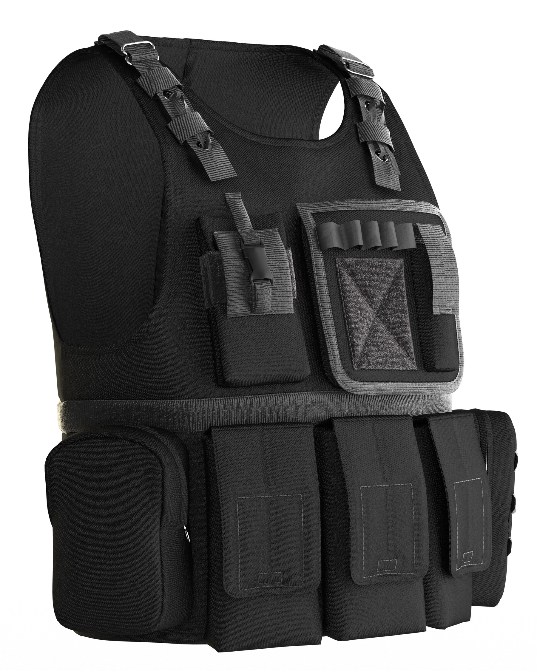 ArtStation - 3 women tactical vests / marvelous designer / clo3d / OBJ ...