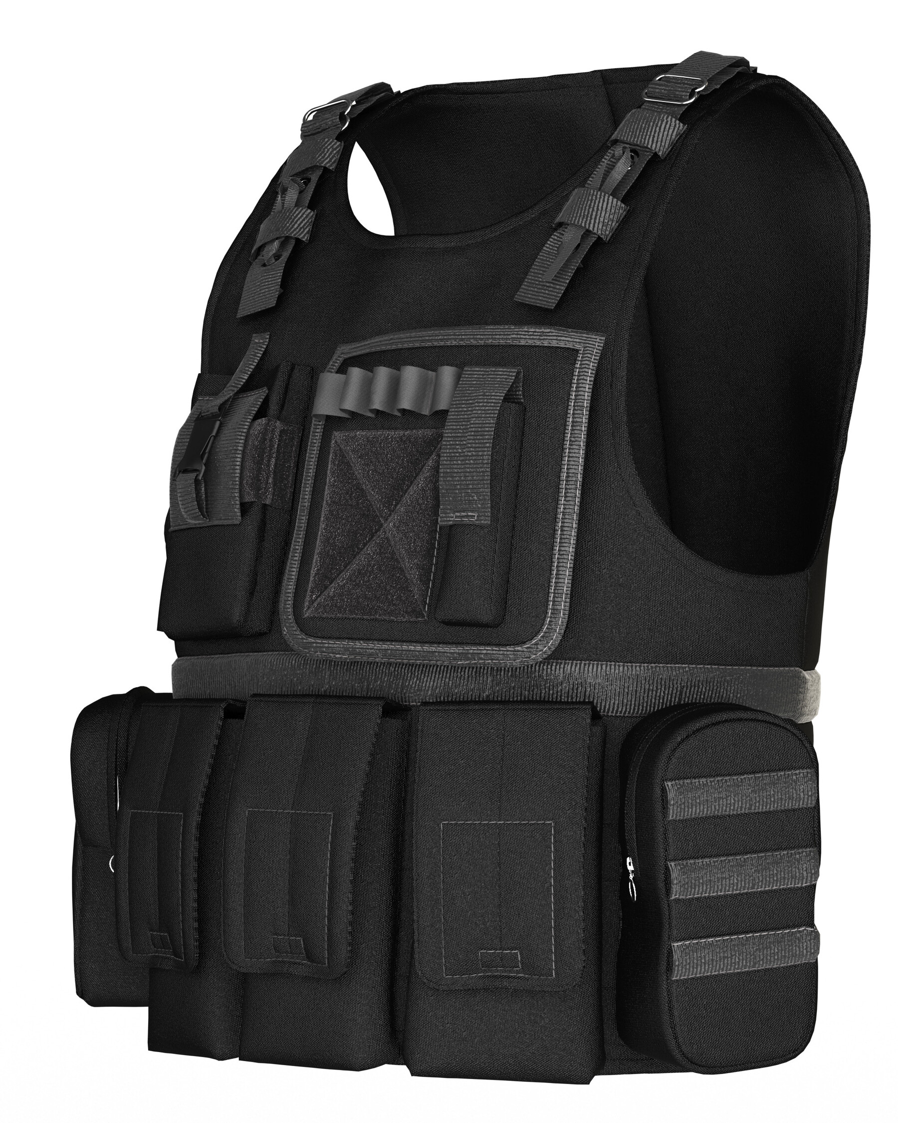 ArtStation - 3 women tactical vests / marvelous designer / clo3d / OBJ ...