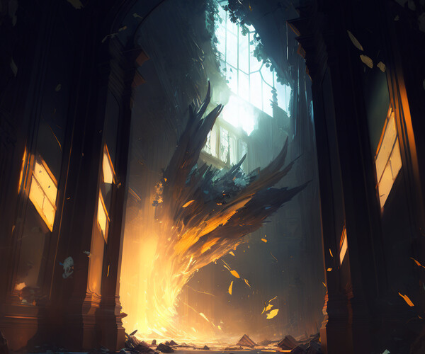 ArtStation - Shattered Reflections: Trapped in a cycle of falls 6 ...