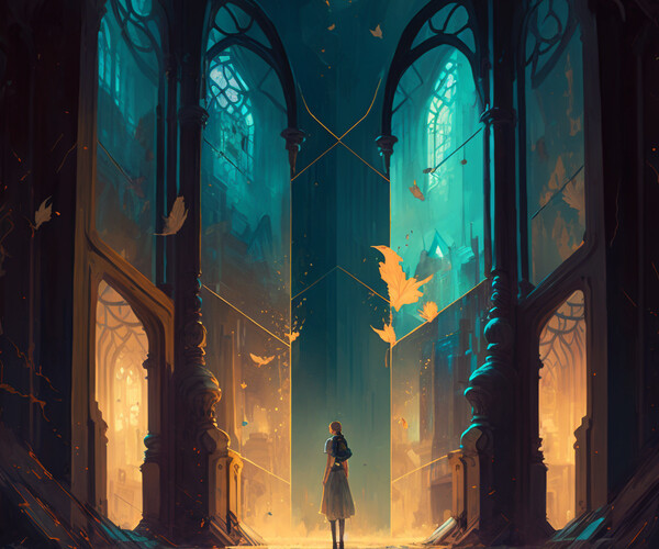 ArtStation - Shattered Reflections: Trapped in a cycle of falls 8 ...