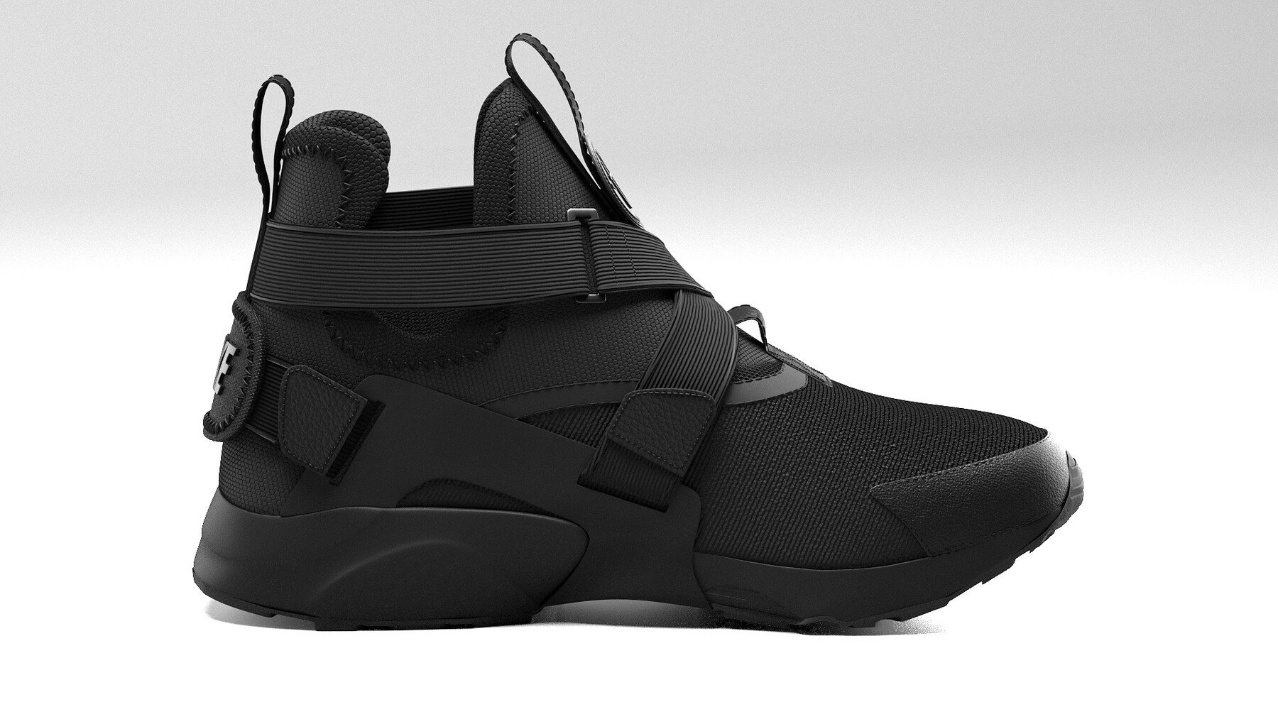 Nike air huarache city black shops gum