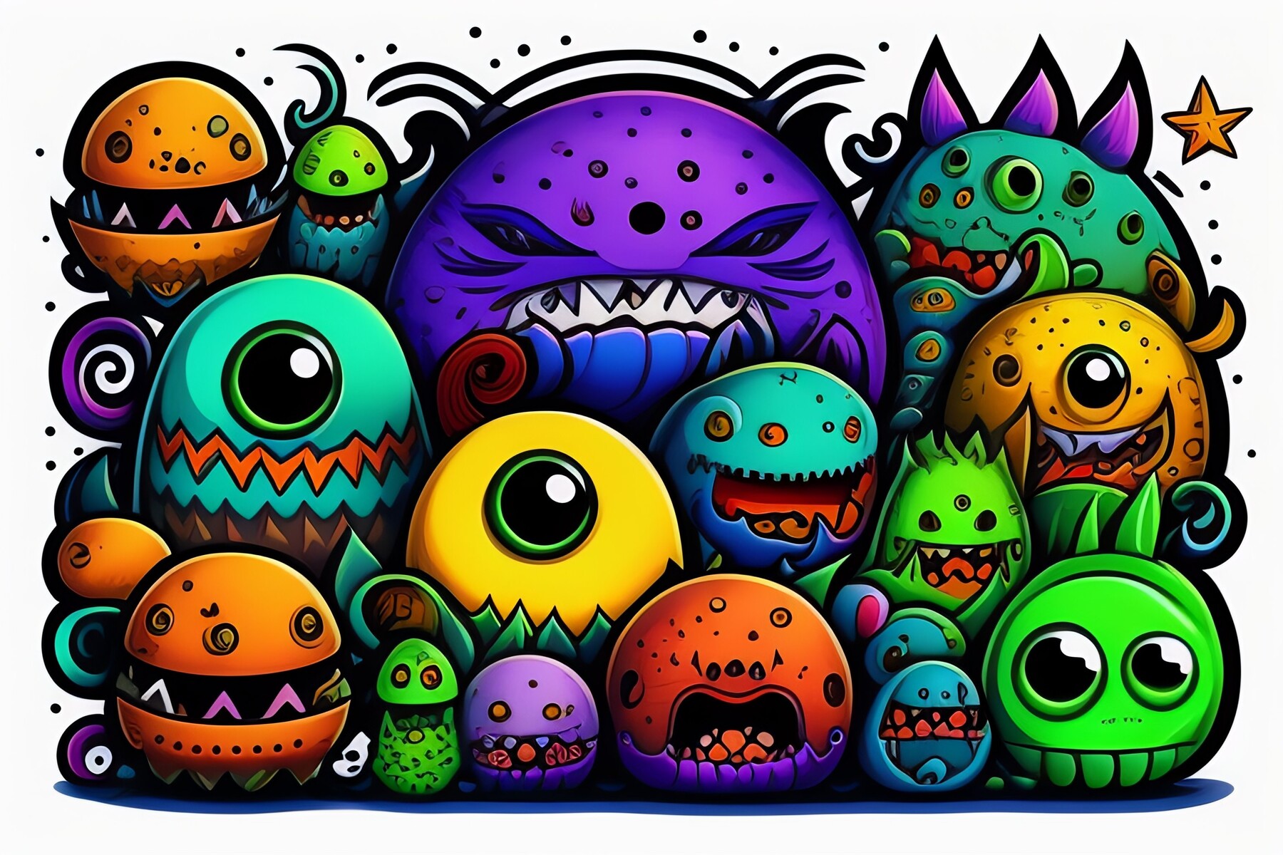 Artstation Many Monsters Lexica Art Artworks