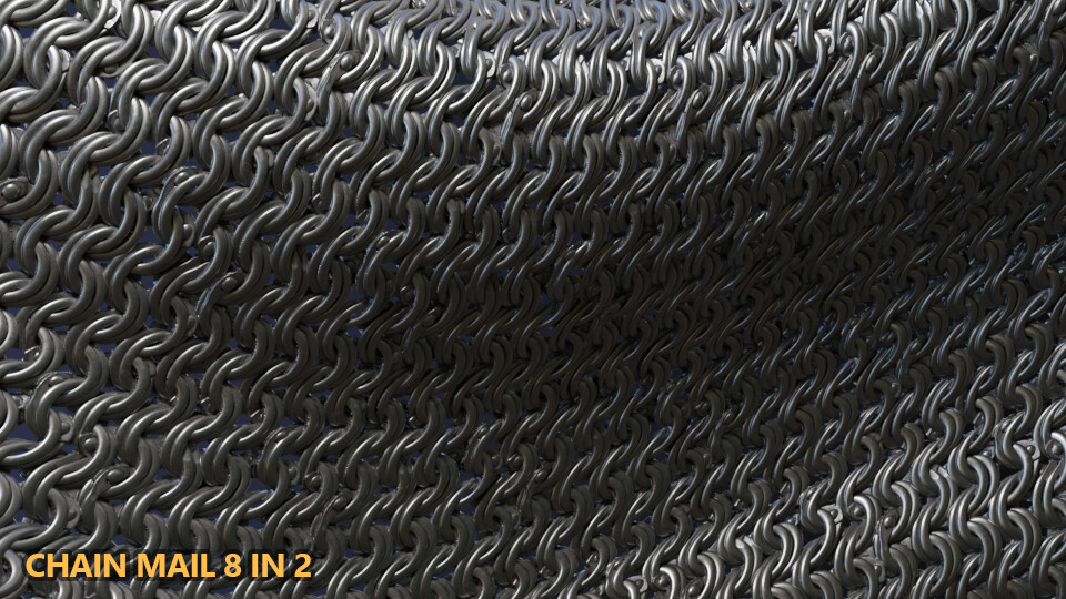 ArtStation Chain Mail Displacements 1 Game Assets