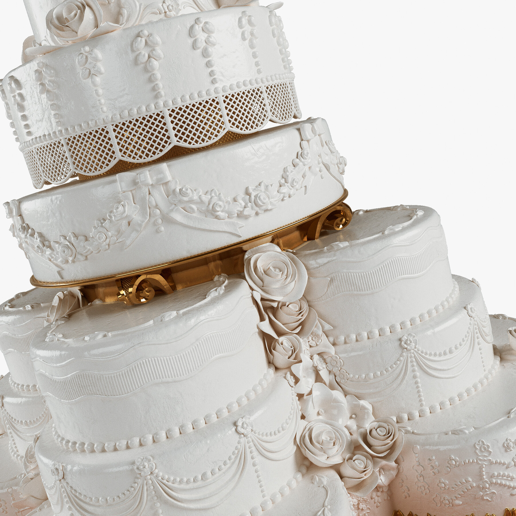 Wedding Cake II ~ 3D Model ~ Download #91540030 | Pond5