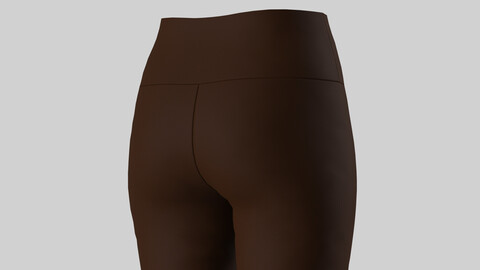 3D BROWN LEGGINGS / WOMEN