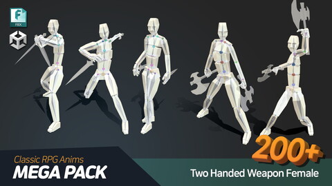 RPG Animation Mega Pack [Two Handed Weapon Female]