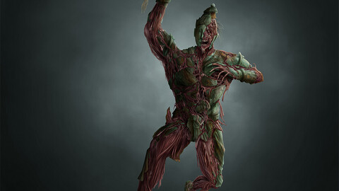 Green Giant Realistic Portrayal (from Timun Mas)