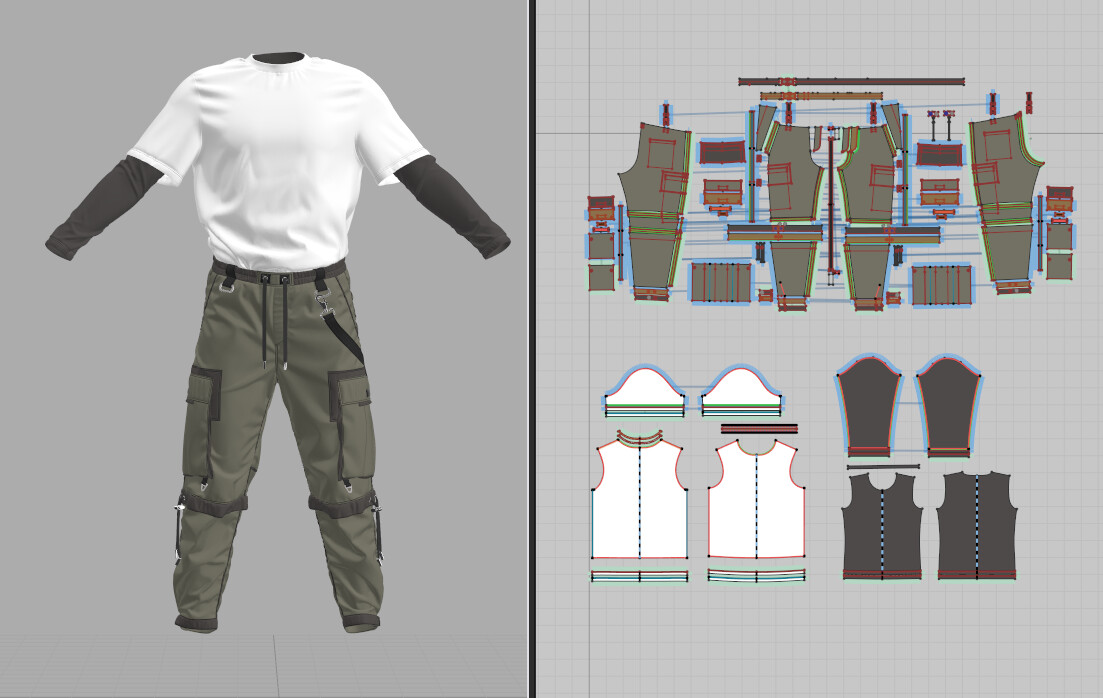 ArtStation - Urban Outfit. Marvelous Designer/Clo3d project+OBJ | Resources