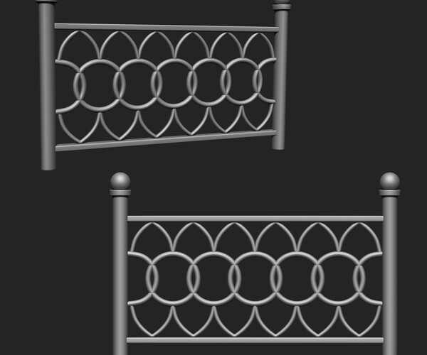 ArtStation - Railing IMM Brush Pack (15 in One) | Brushes