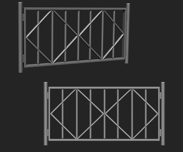 ArtStation - Railing IMM Brush Pack (15 in One) | Brushes