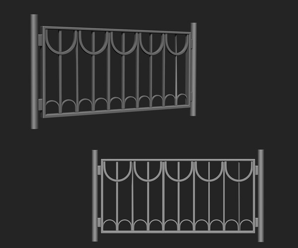 ArtStation - Railing IMM Brush Pack (15 in One) | Brushes