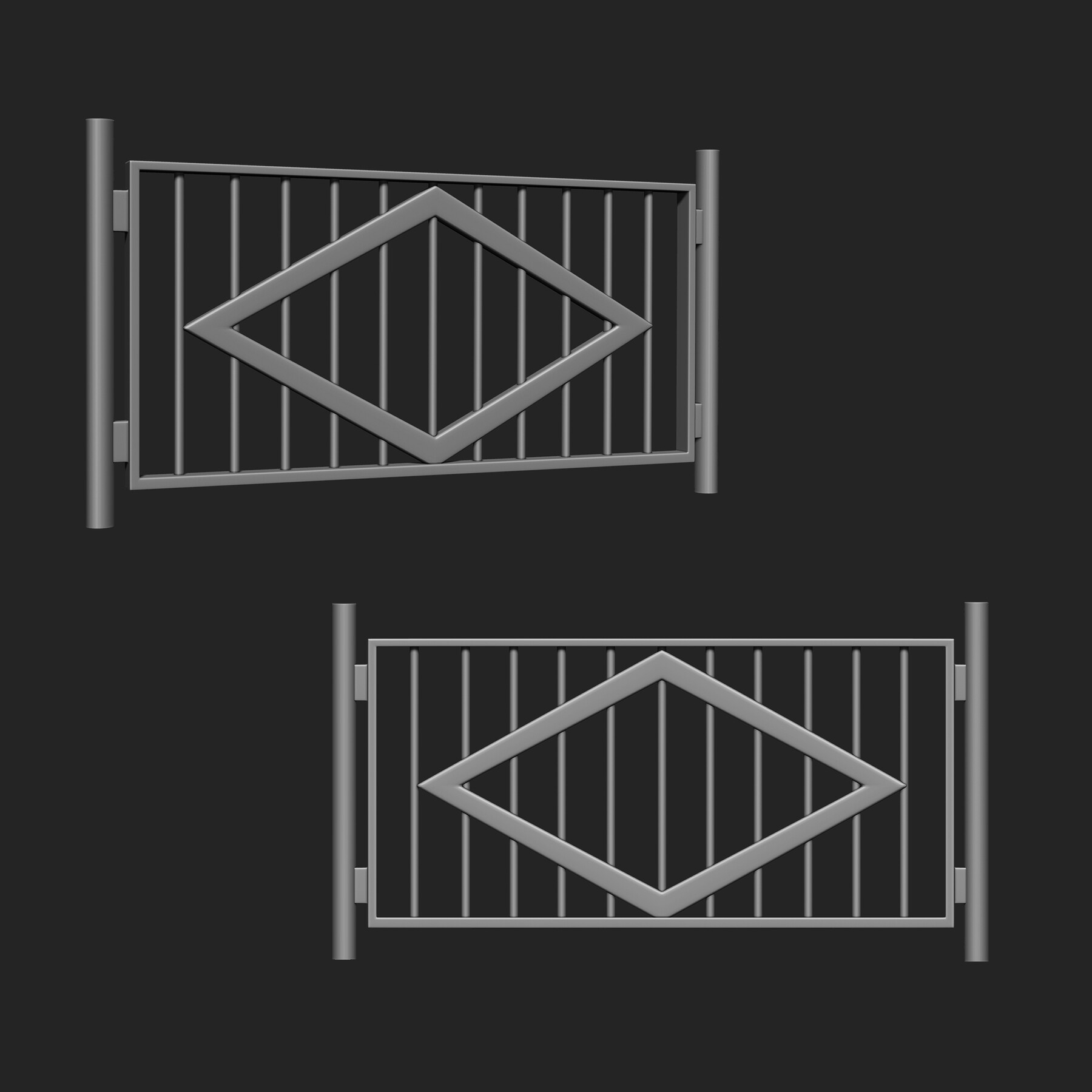 ArtStation - Railing IMM Brush Pack (15 in One) | Brushes