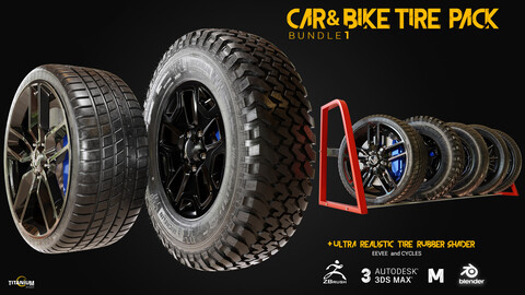 CAR & BIKE TIRE PACK BUNDLE 1