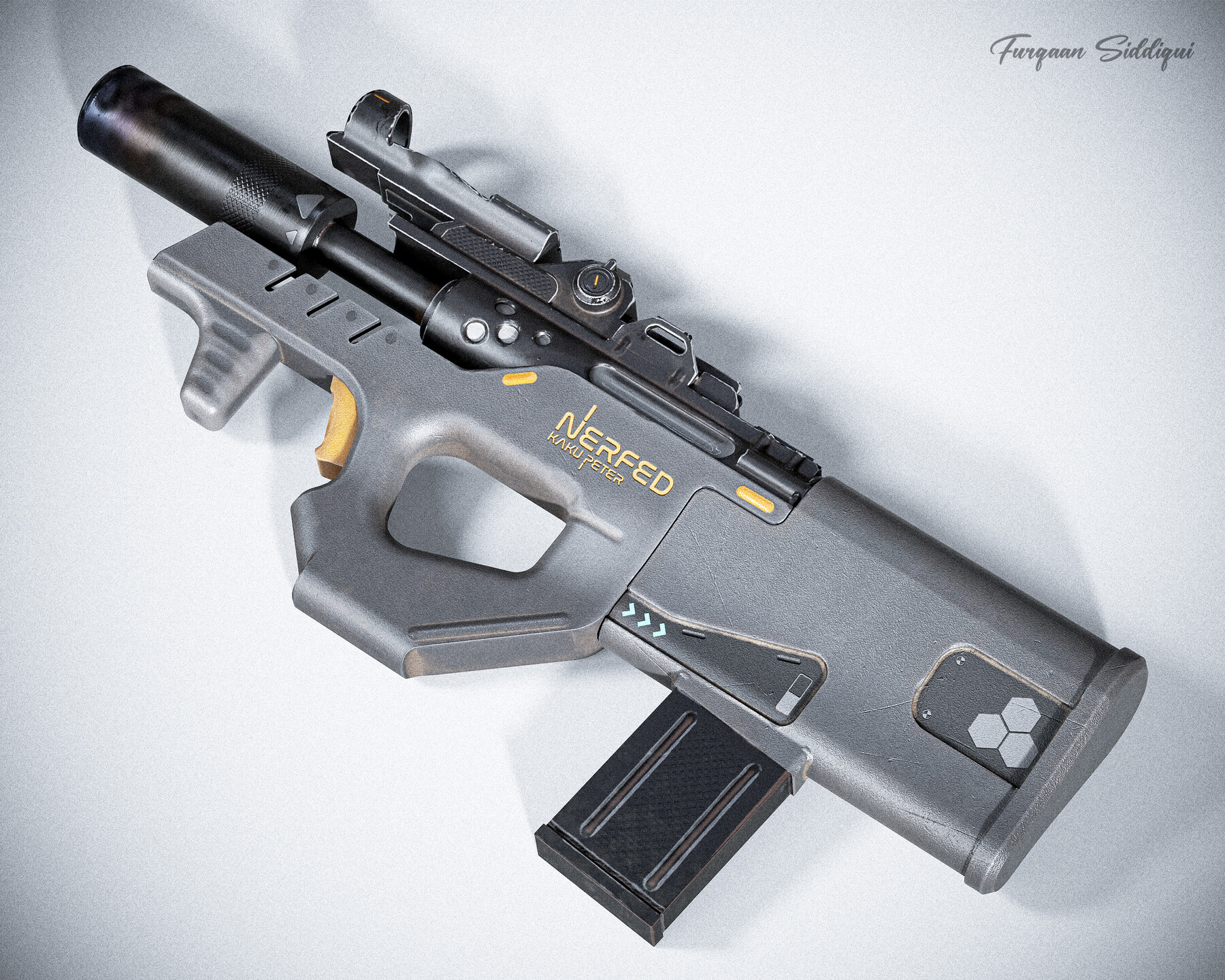 ArtStation - Sci-fi SMG Nerfed Kaku Peter Edition | Game Assets