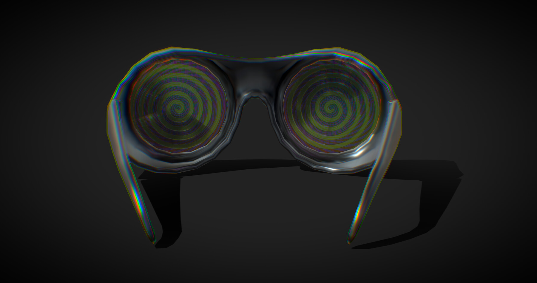 ArtStation Hypno Glasses low poly 3D model Game Assets