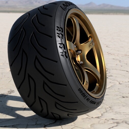 ArtStation - RAYS GRAMLIGHTS 57CR 18 INCH RIMS WITH YOKOHAMA ADVAN ...