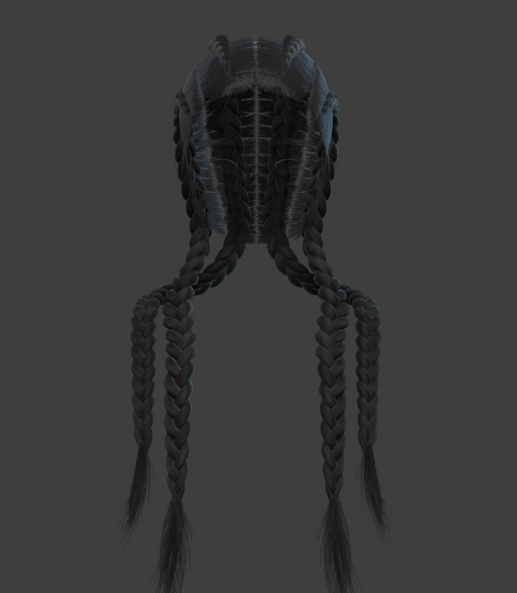 ArtStation - Game-ready Hair Braids | Game Assets