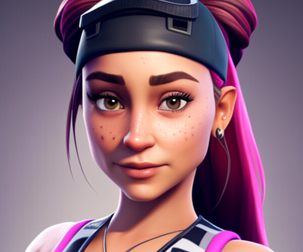 Artstation - Fortnite Portrait 200 Png Midjourney Fanart Pack 