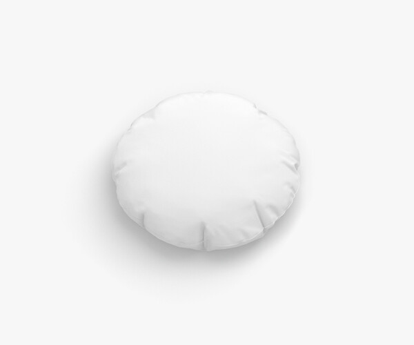 Artstation - Round Bed Pillow - Sleeping Cushion 