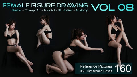 Female Figure Drawing - Vol 08 - Reference Pictures