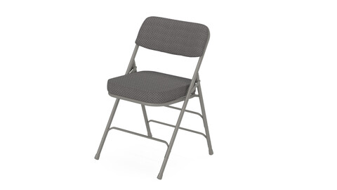 HERCULES Series Premium Curved Triple Braced Chair 3D Model