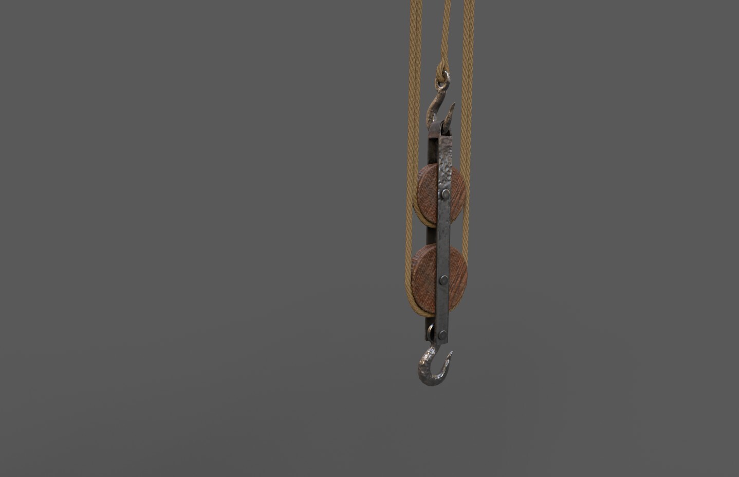 ArtStation - Old Rope Pulley