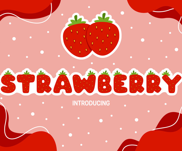 ArtStation - Color Font - Strawberry | Artworks