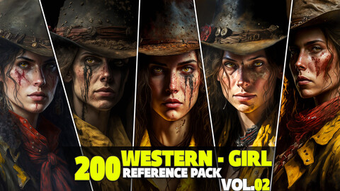 200 Western-Girl Reference Pack Vol.02