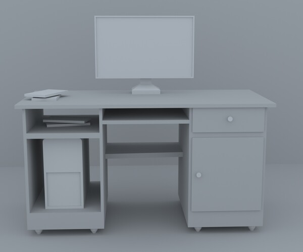 ArtStation - computer table design | Resources