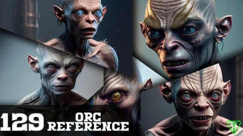 129 Hyper Realistic Orc Reference Pack (More Than 8K Resolution)