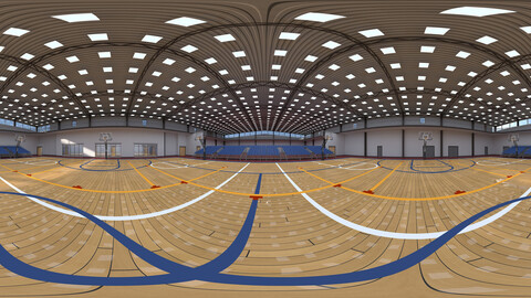 Sports Court 360 JPG (4K, 8K, 16K)