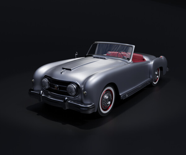 ArtStation - Vintage Car 1952 Nash Healey 3D model | Resources