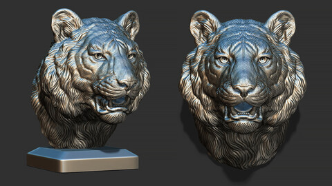 Tiger bust