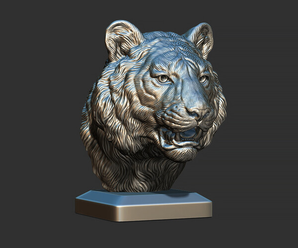 ArtStation - Tiger bust | Resources