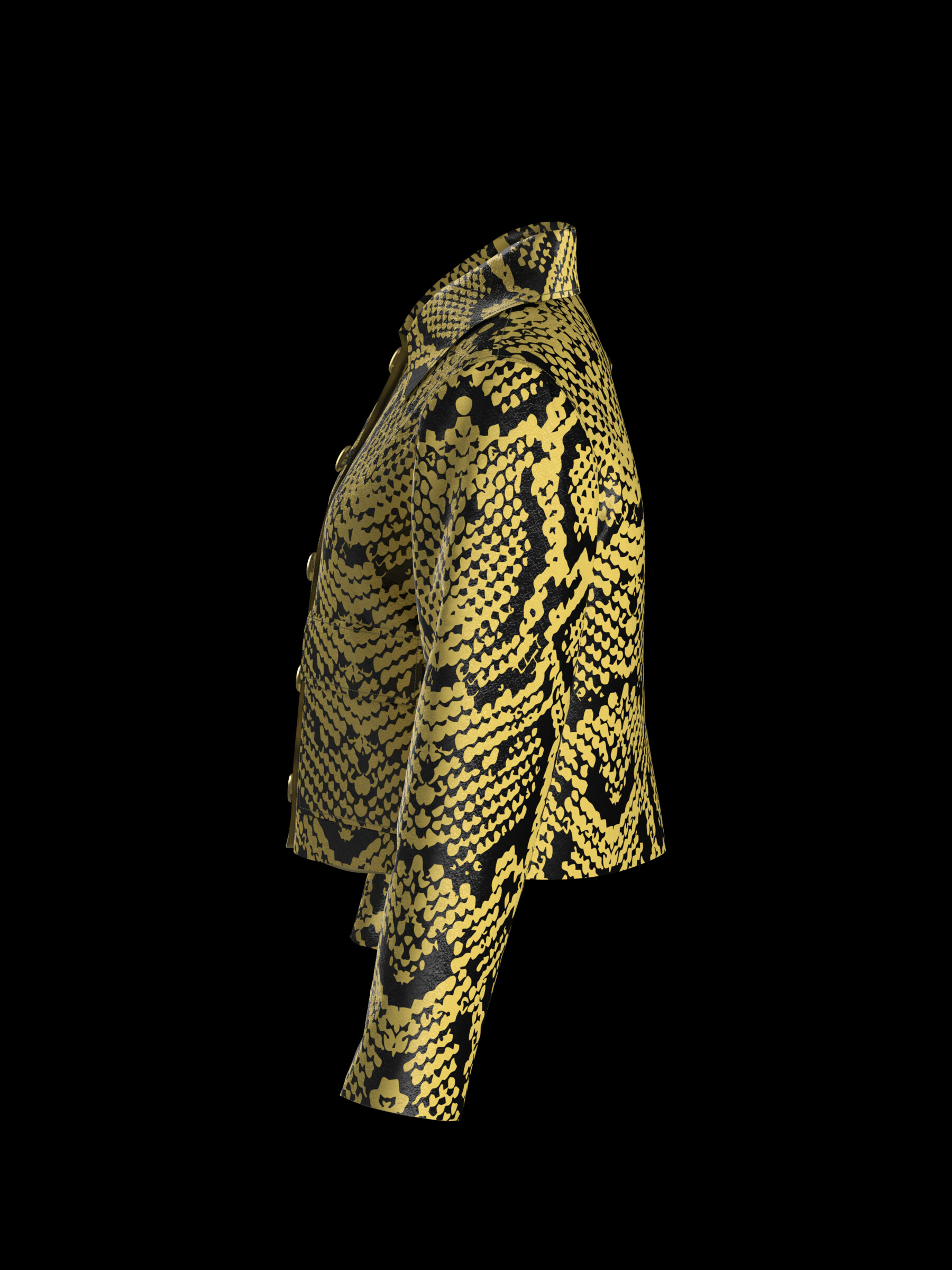 ArtStation - 3D SNAKE PATTERNED LEATHER JACKET | Resources