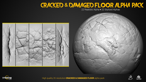 Cracked & Damaged Floor Alpha Pack | 2K