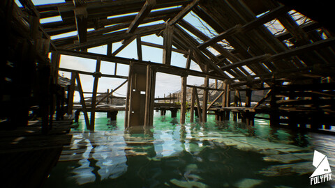 Slum Island Unreal Engine 5 Asset Pack