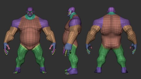 Stylized Heavy Lowpoly Basemesh