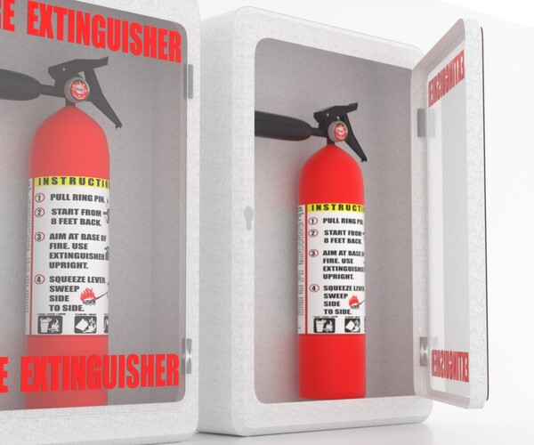 ArtStation - Fire Extinguisher Box | Resources